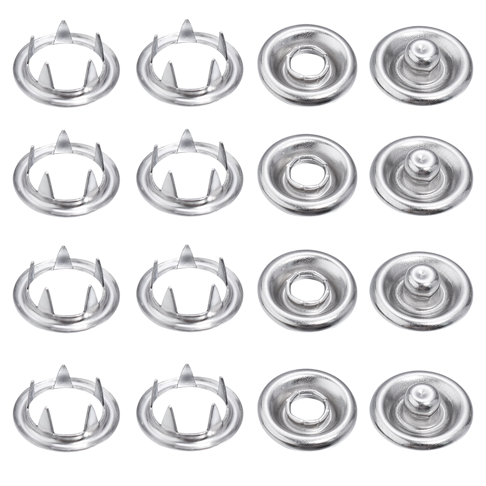 Snap Fastener Set - SAUVOO 50 наборов железные кнопки 9,5/11