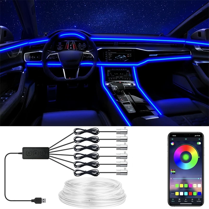 Led El Wire - Гибкие EL-проводные фонари с управлением через