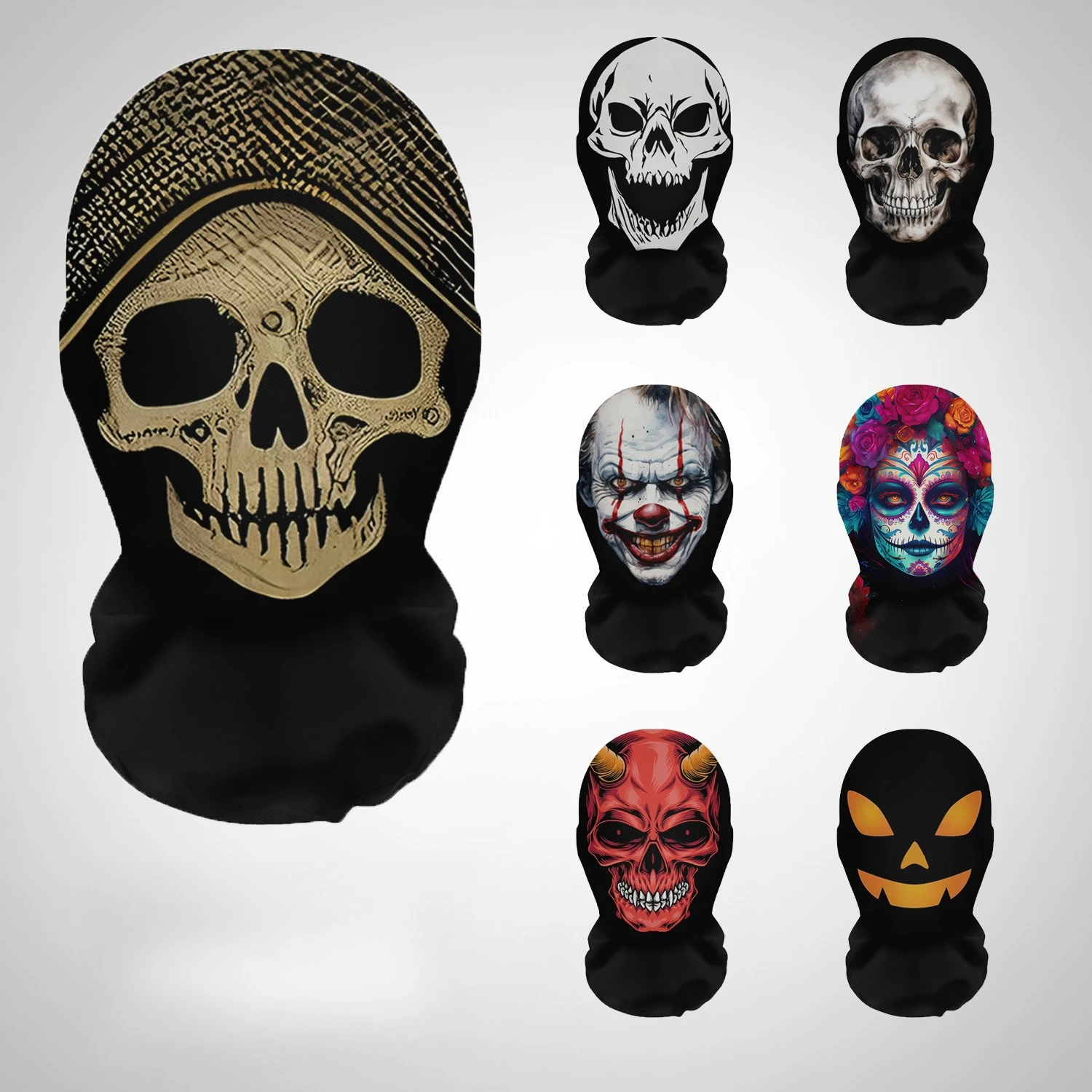 Cosplay Prop Pattern - Хэллоуин Террор Маски 3D Печать Череп