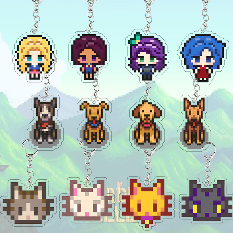 Cosplay Floating Prop - Акриловый брелок Stardew Valley: Хейли, Эмили,