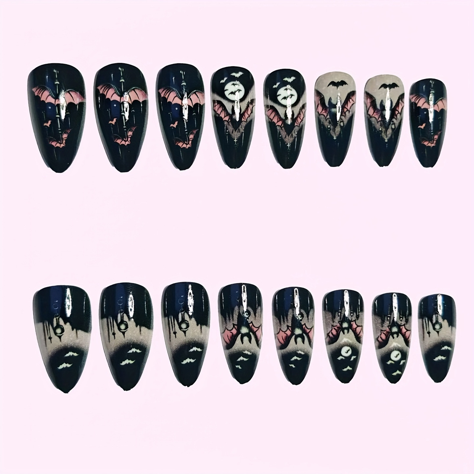 24 шт. накладных ногтей на Хэл – обзор и цена Cosplay Bat Prop